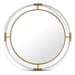 Acrylic Brushed Gold/Round