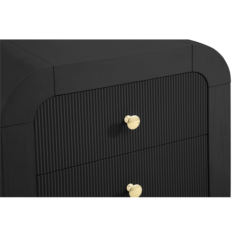 Meridian Furniture Artisto Black Night Stand
