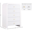 Meridian Furniture Artisto White Chest