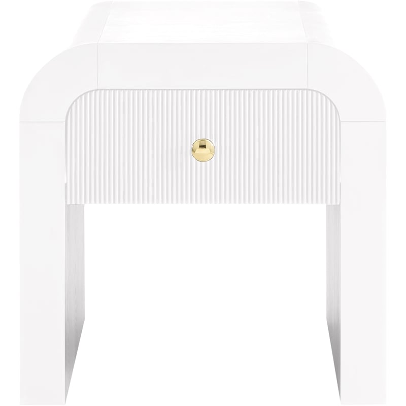 Meridian Furniture Artisto White End Table