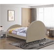 Meridian Furniture Brody Beige Velvet King Bed