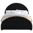 Meridian Furniture Brody Black Velvet Full Bed