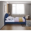 Meridian Furniture Brody Navy Velvet Queen Bed