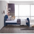 Meridian Furniture Brody Navy Velvet Twin Bed