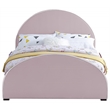 Meridian Furniture Brody Pink Velvet Queen Bed