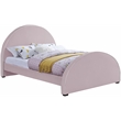 Meridian Furniture Brody Pink Velvet Queen Bed