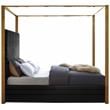Meridian Furniture Jones Black Velvet King Bed