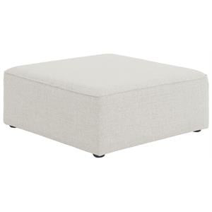 Meridian Furniture Cube Cream Durable Linen Modular Component