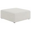 Meridian Furniture Cube Cream Durable Linen Modular Component