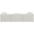 Meridian Furniture Cube Cream Durable Linen Modular Sofa