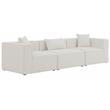 Meridian Furniture Cube Cream Durable Linen Modular Sofa