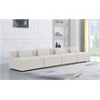 Meridian Furniture Cube Cream Durable Linen Modular Sofa