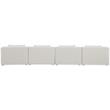 Meridian Furniture Cube Cream Durable Linen Modular Sofa