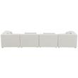 Meridian Furniture Cube Cream Durable Linen Modular Sofa