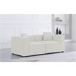 Meridian Furniture Cube Cream Durable Linen Modular Sofa