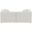 Meridian Furniture Cube Cream Durable Linen Modular Sofa