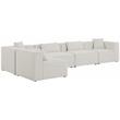 Meridian Furniture Cube Cream Durable Linen Modular Sectional