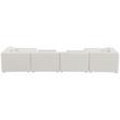 Meridian Furniture Cube Cream Durable Linen Modular Sectional