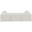Meridian Furniture Cube Cream Durable Linen Modular Sectional