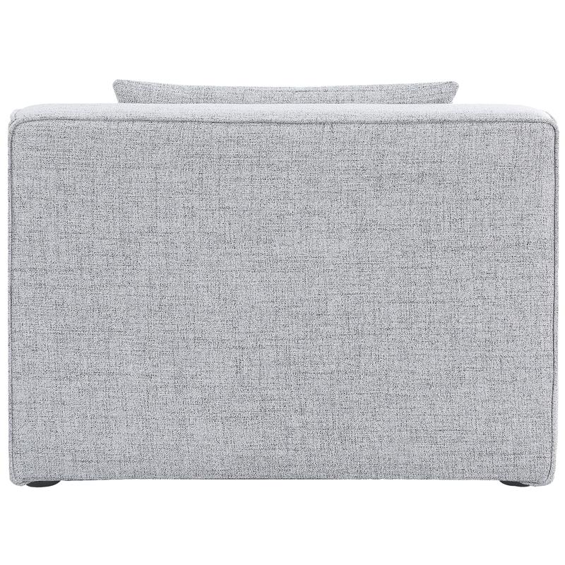 Meridian Furniture Cube Grey Durable Linen Modular Component