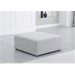 Meridian Furniture Cube Grey Durable Linen Modular Component