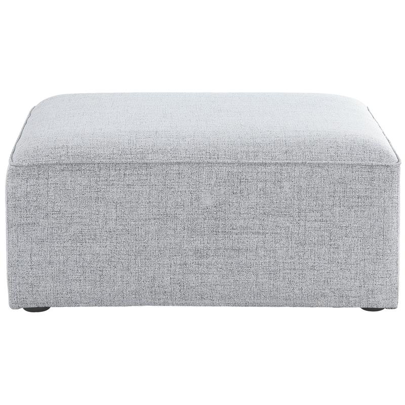 Meridian Furniture Cube Grey Durable Linen Modular Component