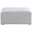 Meridian Furniture Cube Grey Durable Linen Modular Component