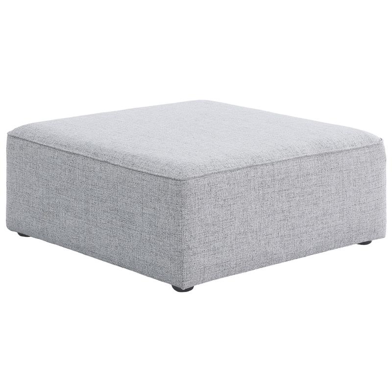 Meridian Furniture Cube Grey Durable Linen Modular Component