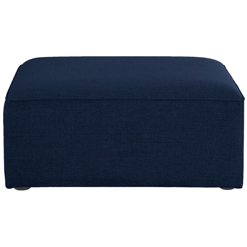 Meridian Furniture Cube Navy Durable Linen Modular Component
