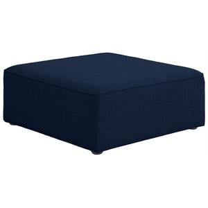 Meridian Furniture Cube Navy Durable Linen Modular Component