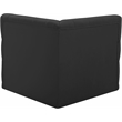 Meridian Furniture Tuft Black Velvet Corner Chair