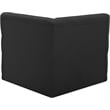 Meridian Furniture Tuft Black Velvet Corner Chair