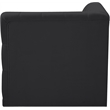 Meridian Furniture Tuft Black Velvet Corner Chair