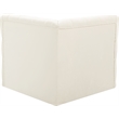 Meridian Furniture Tuft Cream Velvet Corner Chair