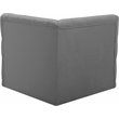 Meridian Furniture Tuft Grey Velvet Corner Chair