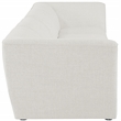 Meridian Furniture Miramar Cream Durable Linen Textured Modular Sofa