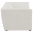 Meridian Furniture Miramar Cream Durable Linen Textured Modular Sofa