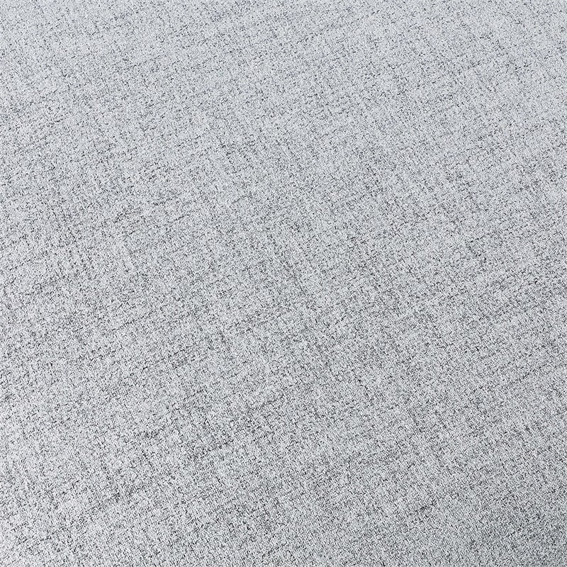 Meridian Furniture Miramar Grey Durable Linen Textured Ottoman