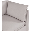 Meridian Furniture Mackenzie Beige Durable Linen Textured Corner