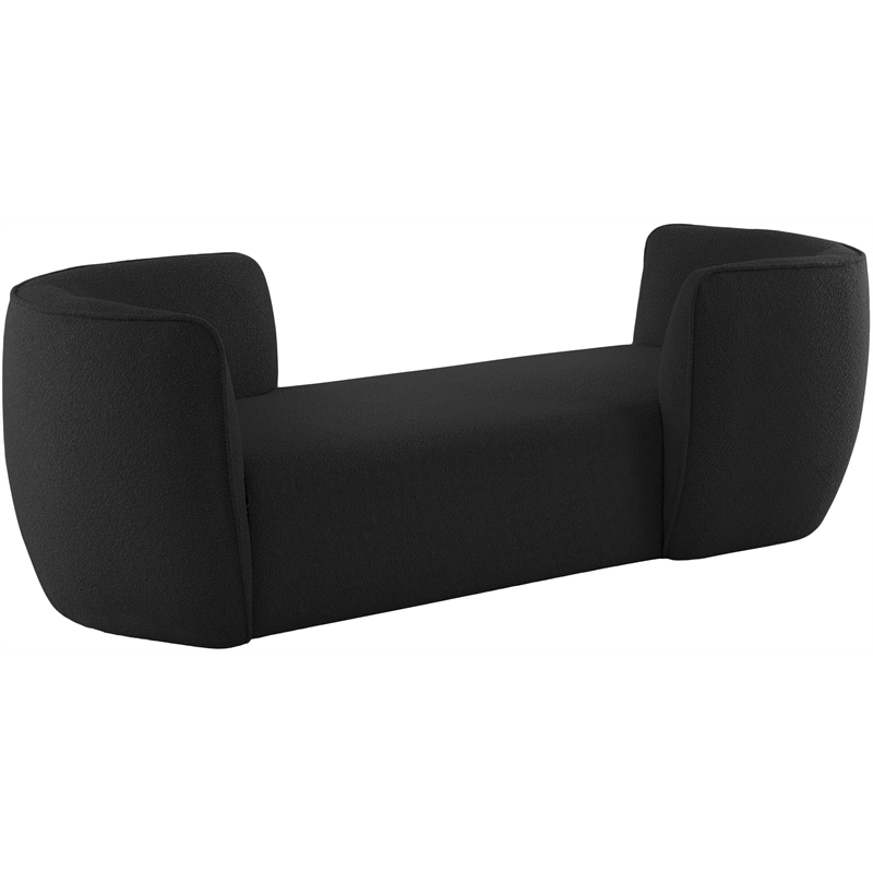 Meridian Furniture Hilton Black Fabric Chaise