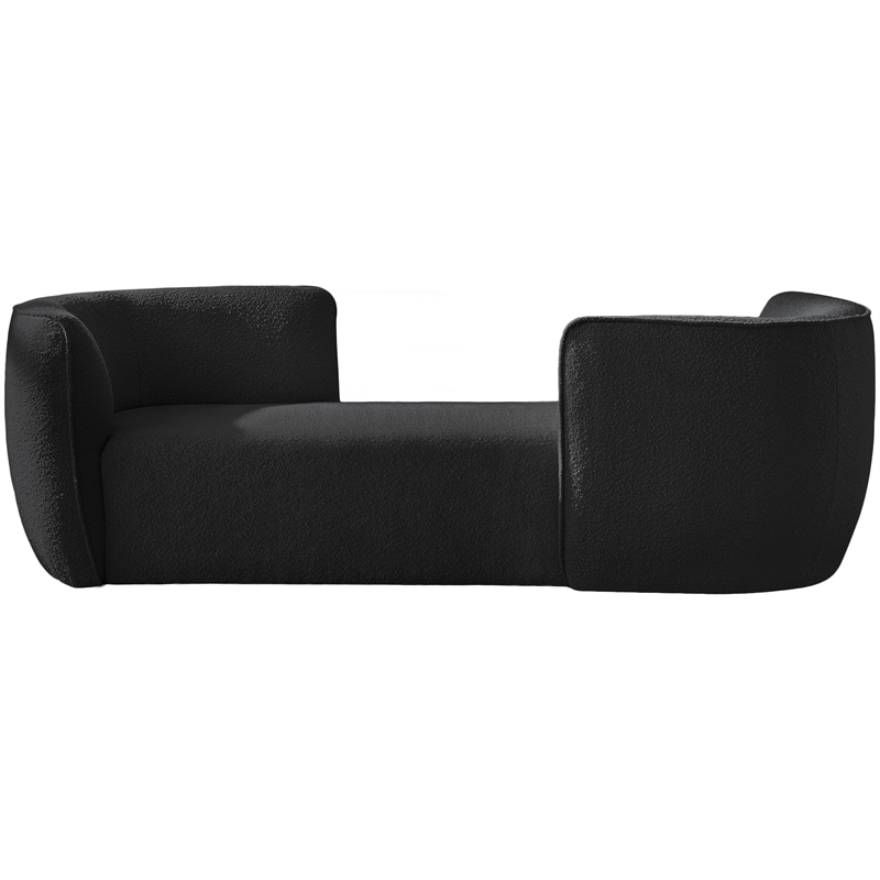 Meridian Furniture Hilton Black Fabric Chaise