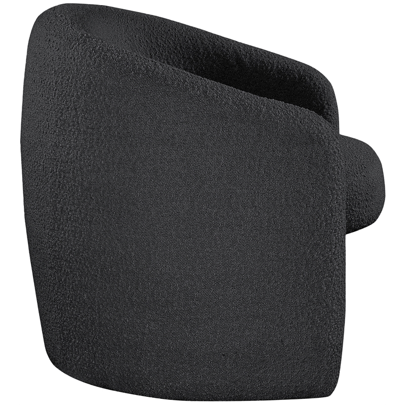 Meridian Furniture Acadia Black Boucle Fabric Accent Chair