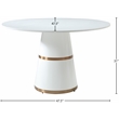 Meridian Furniture Hans White Dining Table