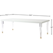 Meridian Furniture Bethany White Dining Table