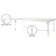 Meridian Furniture Bethany White Dining Table