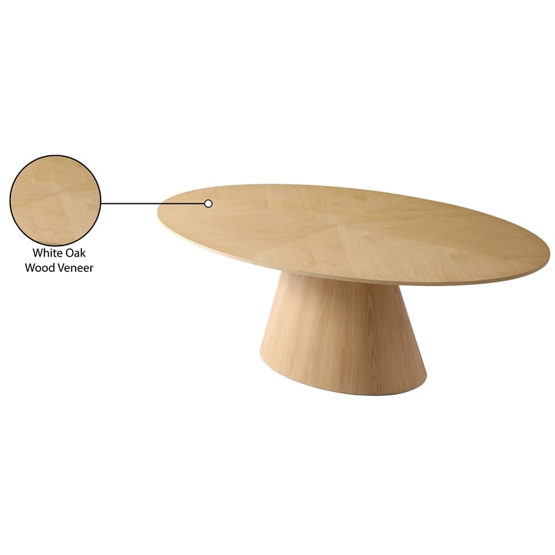 Meridian Furniture Gavin Natural Oak Dining Table