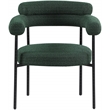 Meridian Furniture Blake Green Boucle Fabric Dining Chair Set of 2