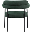 Meridian Furniture Blake Green Boucle Fabric Dining Chair Set of 2