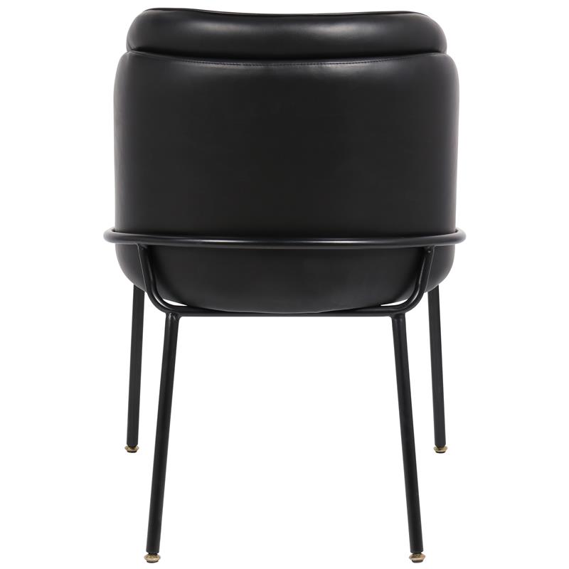 Meridian Furniture Jagger Black Vegan Leather Dining Chair (Set of 2)