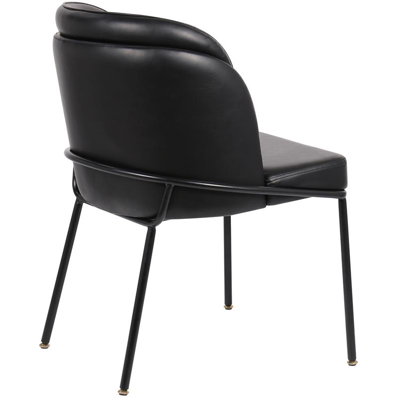 Meridian Furniture Jagger Black Vegan Leather Dining Chair (Set of 2)